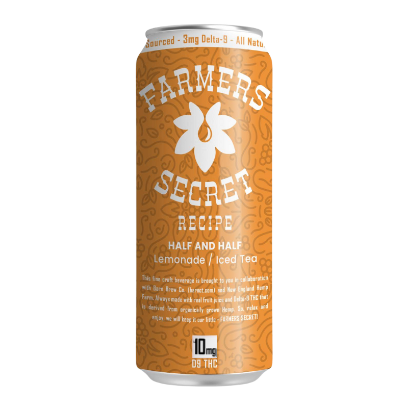 4 pack Farmers Secret Half & Half 10mg D9 THC Drink
