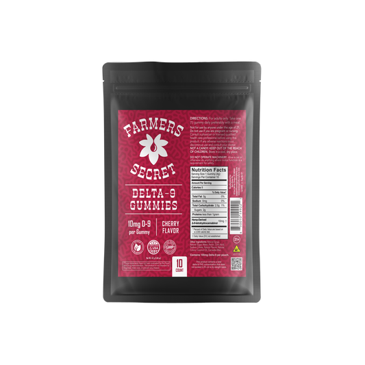 Farmers Secret Delta-9 Gummies - 10mg per Gummy - 10Ct