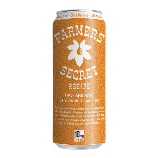 4 pack Farmers Secret Half & Half 10mg D9 THC Drink
