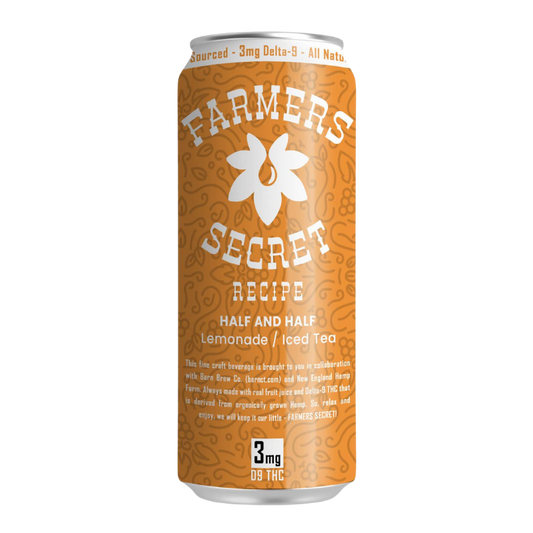 4 pack Farmers Secret Half & Half 3mg D9 THC Drink