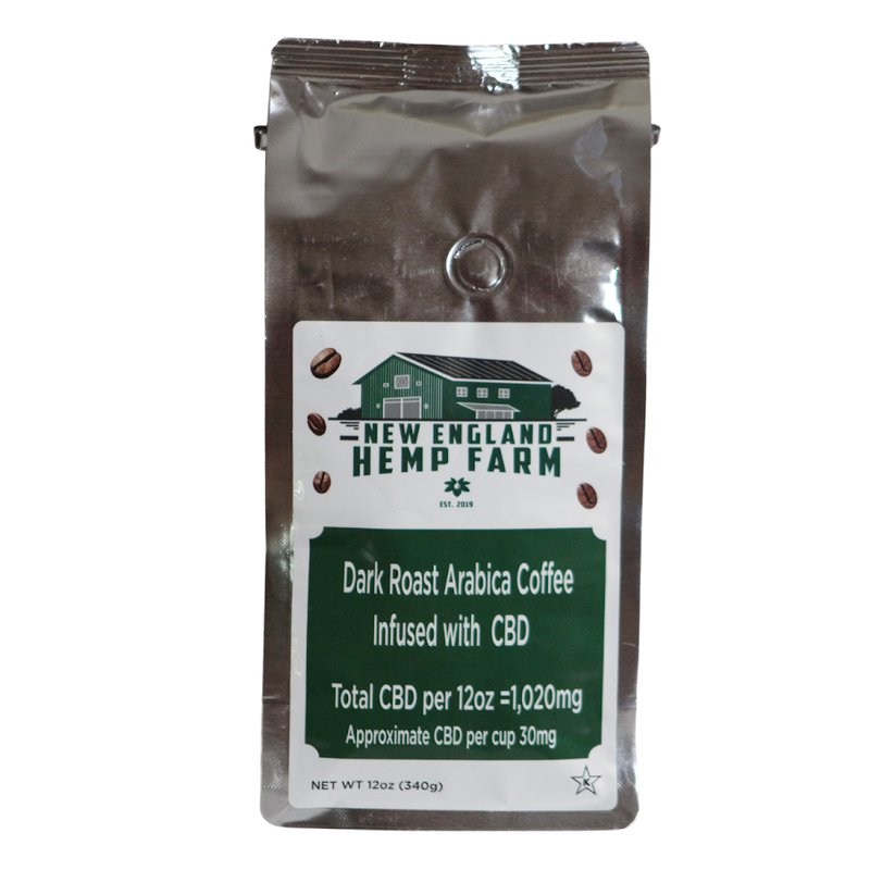 Dark Roast Arabica Coffee Infused with 30mg of CBD