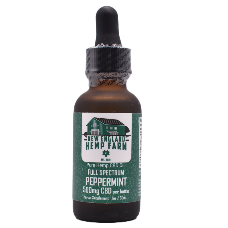 500mg Full Spectrum CBD Oil - Peppermint (30ml)